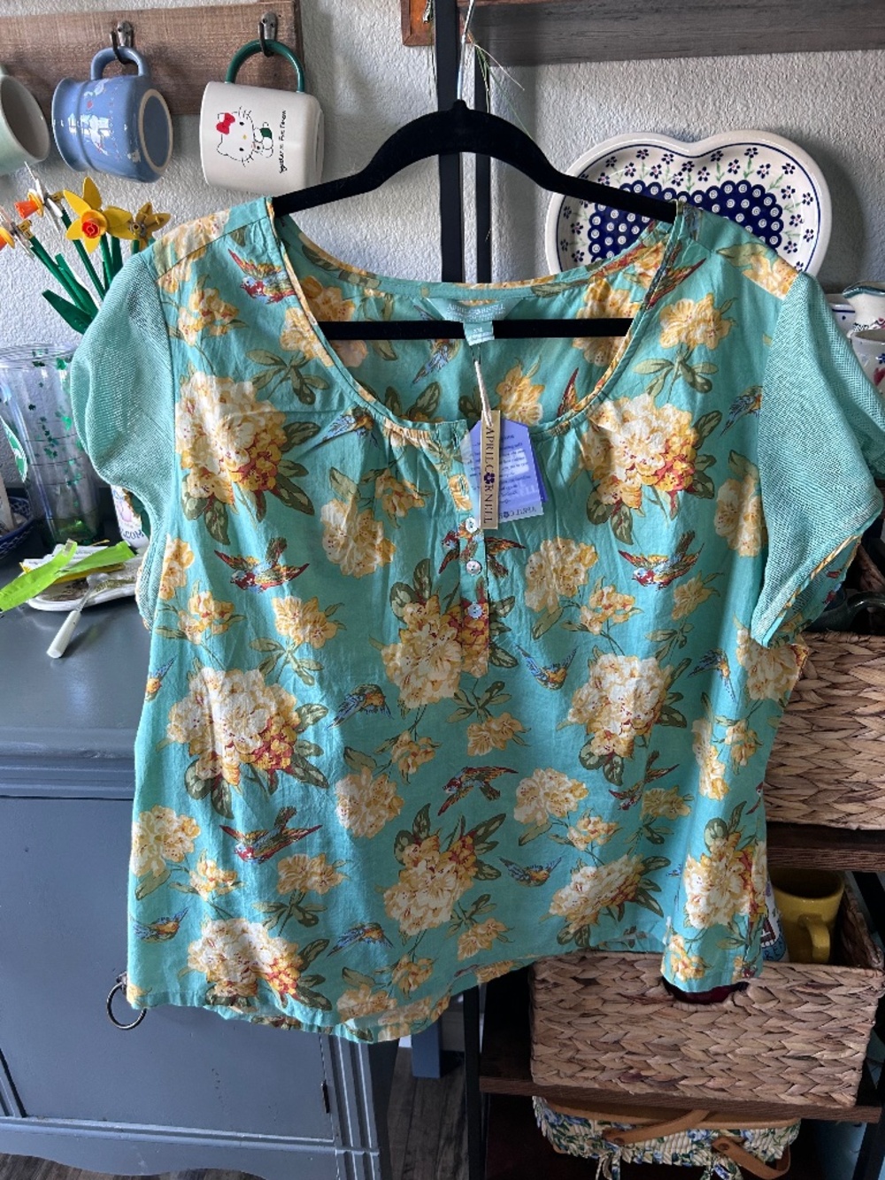 Womens April Cornell XXL New With Tags Blouse Womens Top